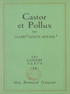 cover image of Castor et Pollux